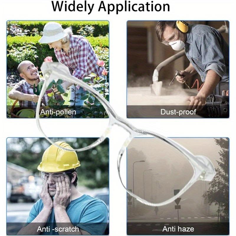 Ladies Gentlemen Nurses Anti Fog Transparent Fashionable Goggles with Side Shields Adult Eye Protection Safety Glasses