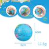Earth Shape Pet Fetch Toy 6Pcs Soft PU Foam Toss Catch Ball for Outdoor Dog Exercise Interactive Play Training Fun