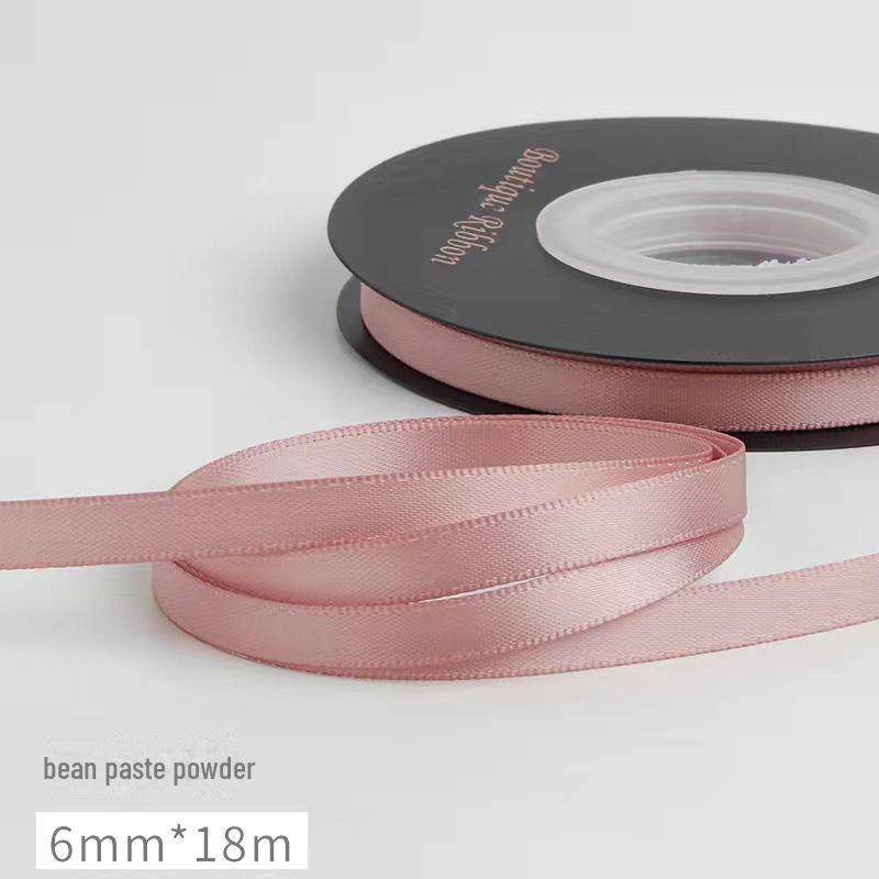 

Подарункова двостороння поліестерова стрічка з квітами 5 мм для аксесуарів для волосся, прикраси тортів і букетів