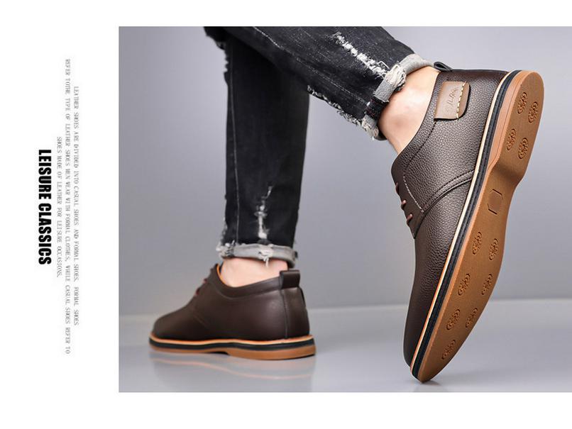Zapatos Derby de Cuero Estilo Británico para Hombre Verano 2025 - Formales, Casuales, Suela Blanda, Tendencia Retro