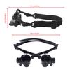 Headband LED Light Glasses Magnifier Watchmaker Jewelry Optical Lens Glass Magnifying Loupe