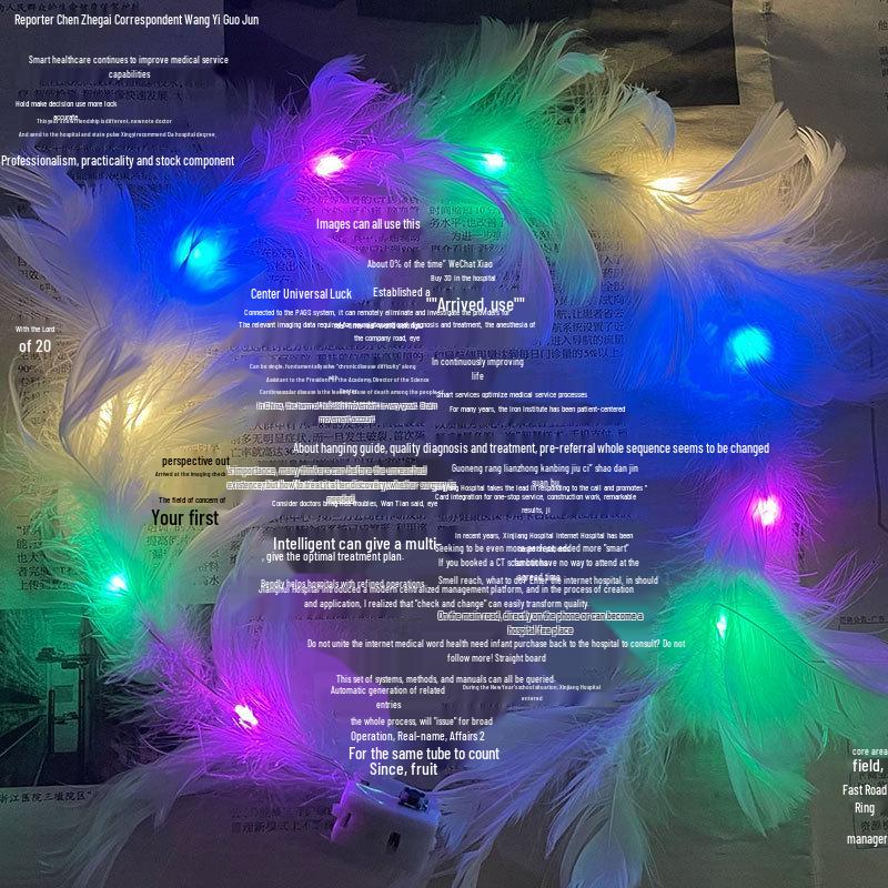 Luminous Feather Rabbit Ears Headband - Graduation Gift