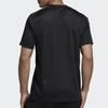 adidas T Shirts Men's Black Crew Neck Moderate Straight Fit DT5287