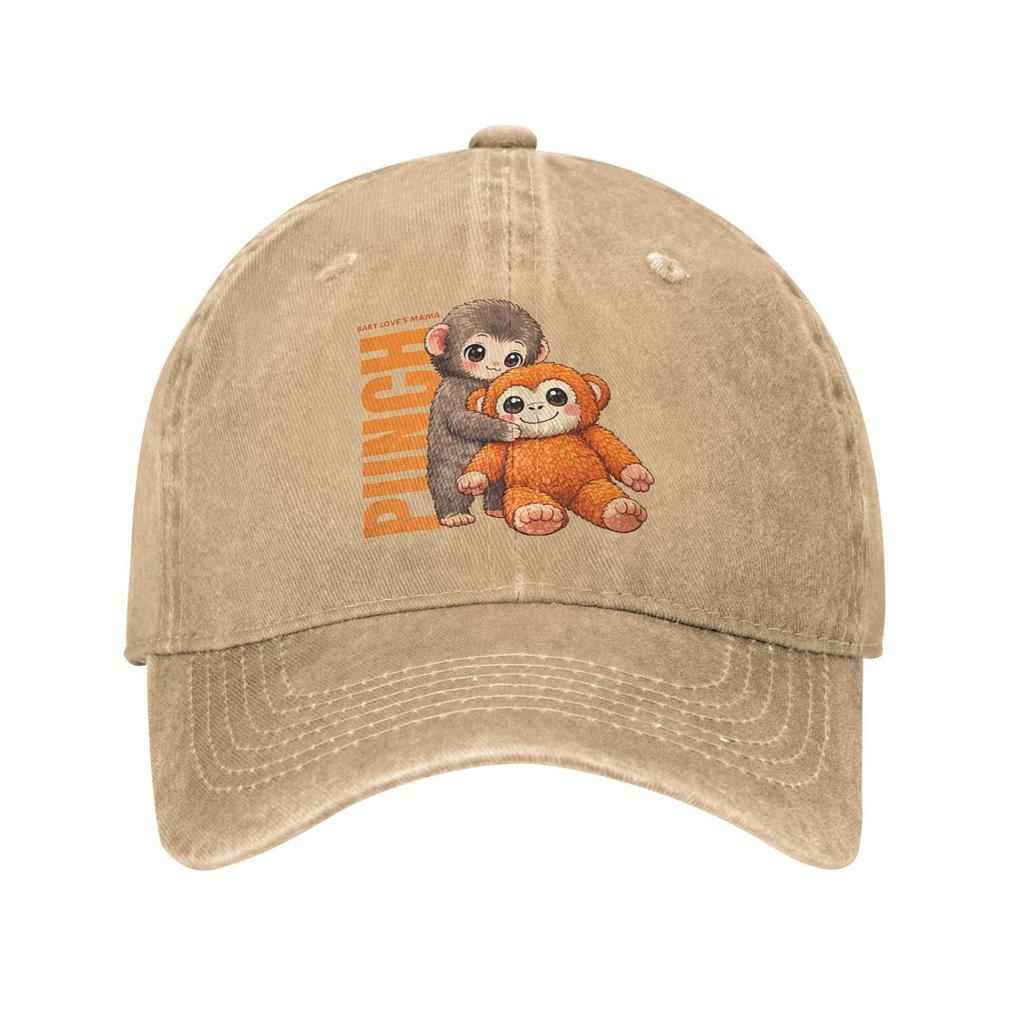 Baseball Cap Monkey Punch Summer Vintage Trucker Hat  Women Unisex Design Outdoor Sport Sunscreen Baseball Caps