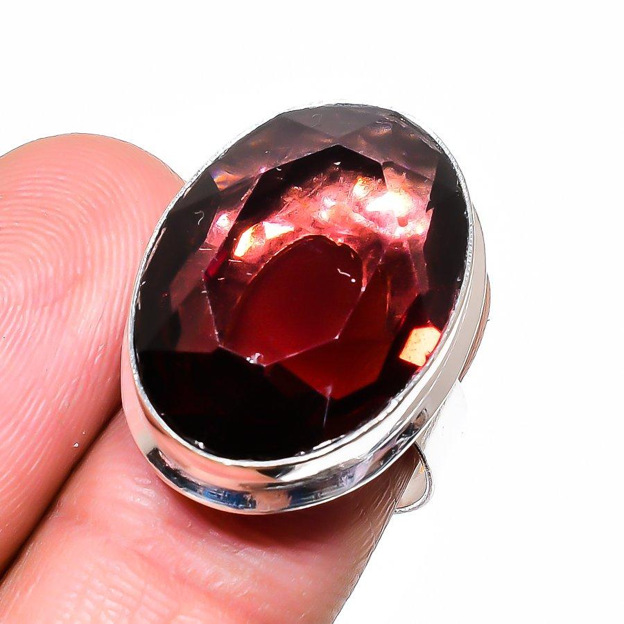 

Amethyst Handmade 925 Sterling Silver Jewelry Ring Size 8 o2L55