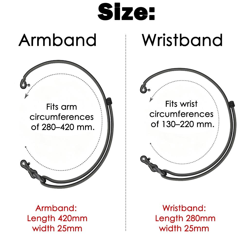 Premium Nylon Biceps Arm/Wristband for Garmin CIRQA Smart Band Strap Fitness Tracker Strap for Garmin CIRQA Smart Band Accessory