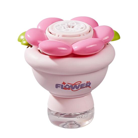 

Flower Bubble Machine Automatic Bubble Blower with Light One-Click Bubble Maker with Continuous Dense Bubbles Effect for Kids Parties Gifts розовый