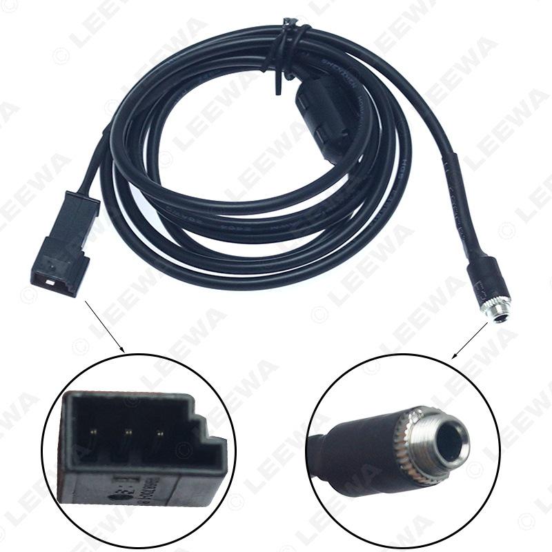 Câble d'entrée audio AUX BMW E39 E46 E53: Connecteur Femelle 3,5 mm vers Connecteur 3 Broches