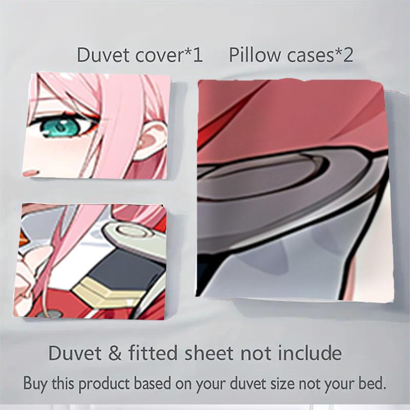 3pcs Pink Hair Anime Girl Home Bedding Set-Universal Three-Piece Suit for Bedroom, Guest Room, Living Room, Hotel-Perfect Gift for Fans, Tra