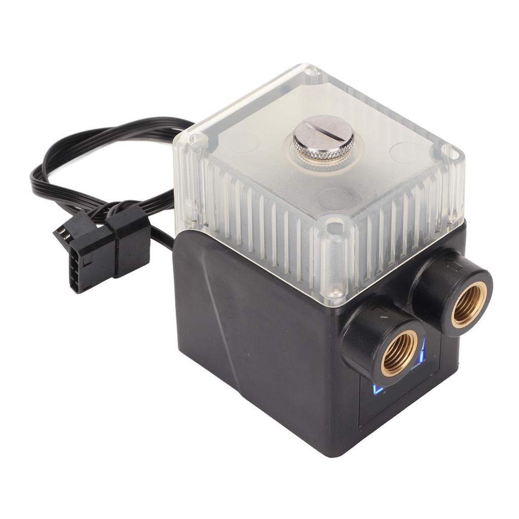 Computer Cooler Pump Ultra Quiet G1 4 Thread 12V 4pin Connector 450L H Temperature Display Transparent CPU Water Pump