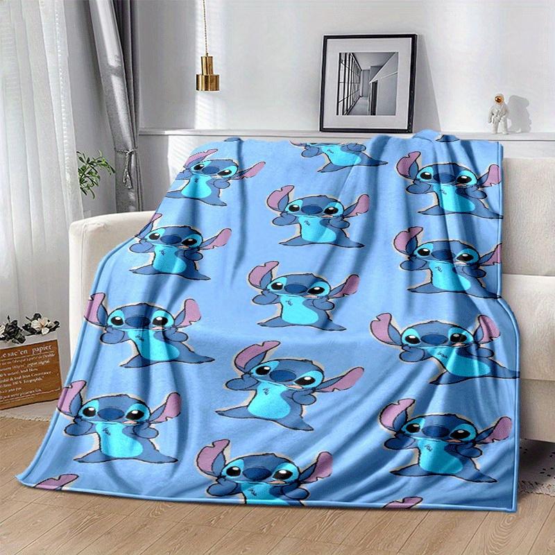 1pc Stitch Printing Blanket - Soft, All-Season Throw for Living Room, Beroom,Personalize Gift with Aorable Cartoon Esign