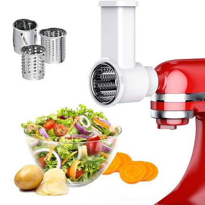 Dilimleyici Parçalayıcı Ek Parçaları, Kitchenaid Stand Mikseri için Taze Hazırlık Sebze Dilimleyici, Temizleme Fırçalı Salata Yapıcı