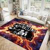 Sex Pistols Design Crystal Velvet Carpet Cozy Non?Slip Printed Rug For Bedroom Living Room Entrance