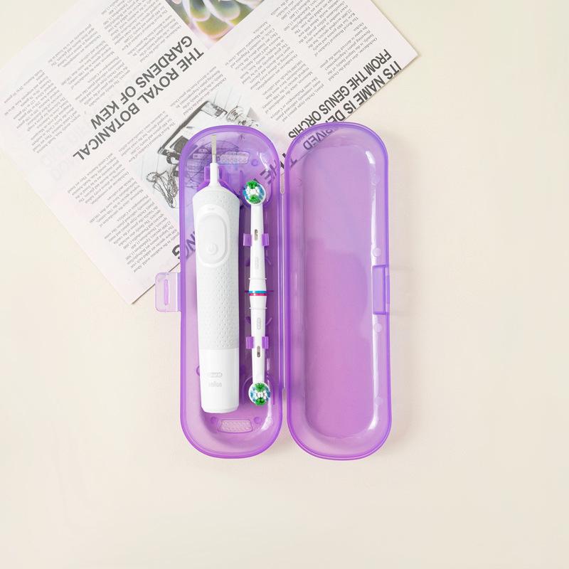 Glossy Purple Universal Electric Toothbrush Travel Case