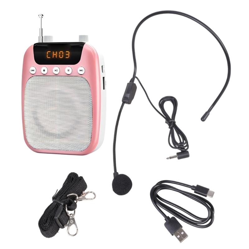 

S358 Wireless Voice Amplifier Teachers,Megaphone with Microphone For Yoga Instructors And Fitness Teaching 1