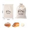 Reusable Linen Bread Bag Oxford Cloth Drawstring Bag Durable Bread Storage Bags  Kitchen Supplies
