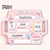 Birthday Party Sign First and Last Day of School Board for Kids, Reusable Wooden Handwritten Note Holder Chalkboard Sign, Cute Writing Daily
