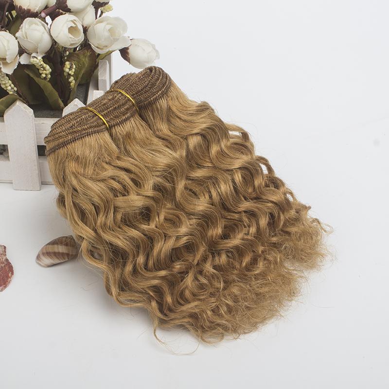 20CM Length 500CM Wool Curly Doll Hair Weft Kinky Curly Wool Material Doll Wigs Extension Handmade Diy Doll Accessories