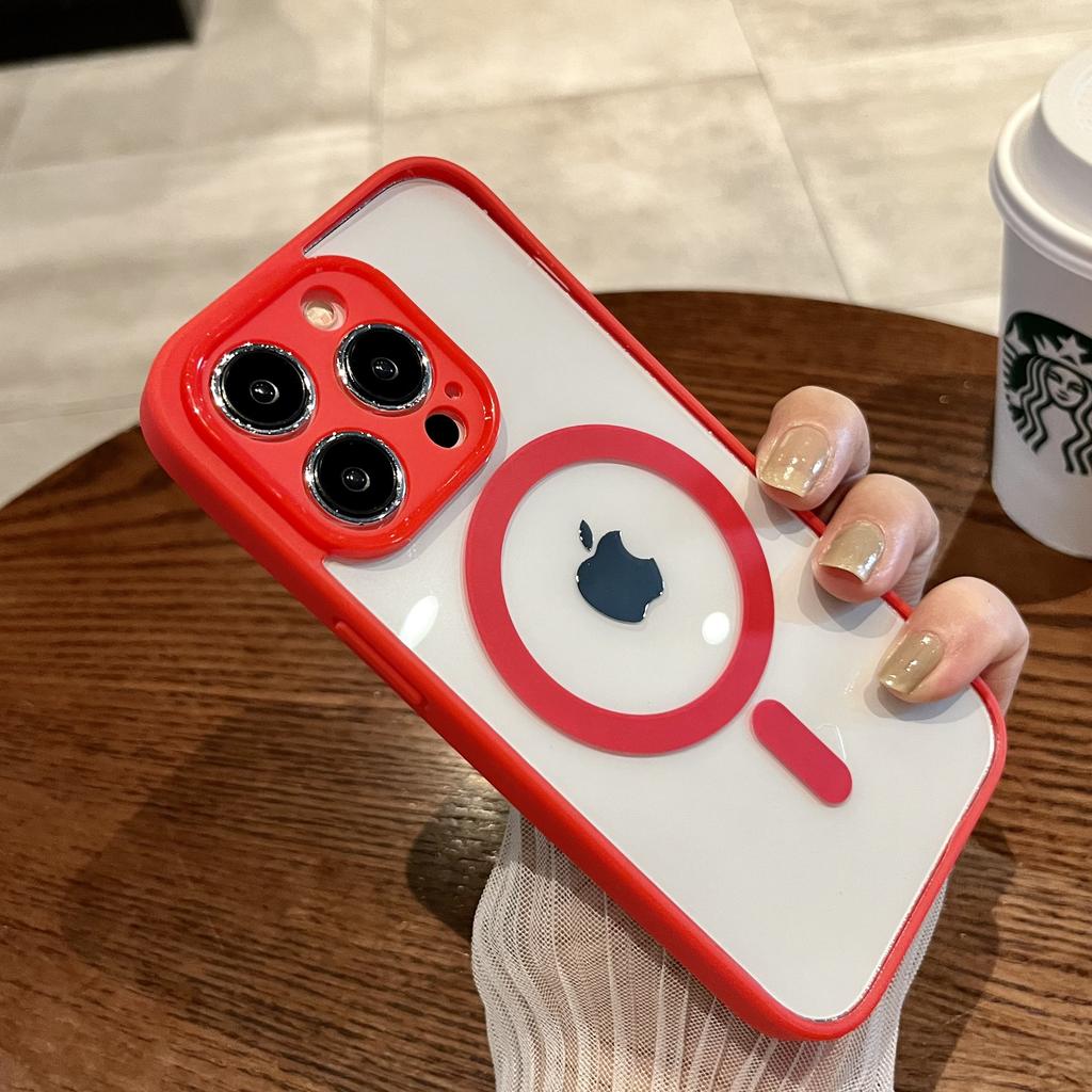 Luxury For Magsafe Magnetic Wireless Charging Case for iPhone 15 14 Plus 13 12 11 Pro Max Shockproof Soft Bumper Clear Cover