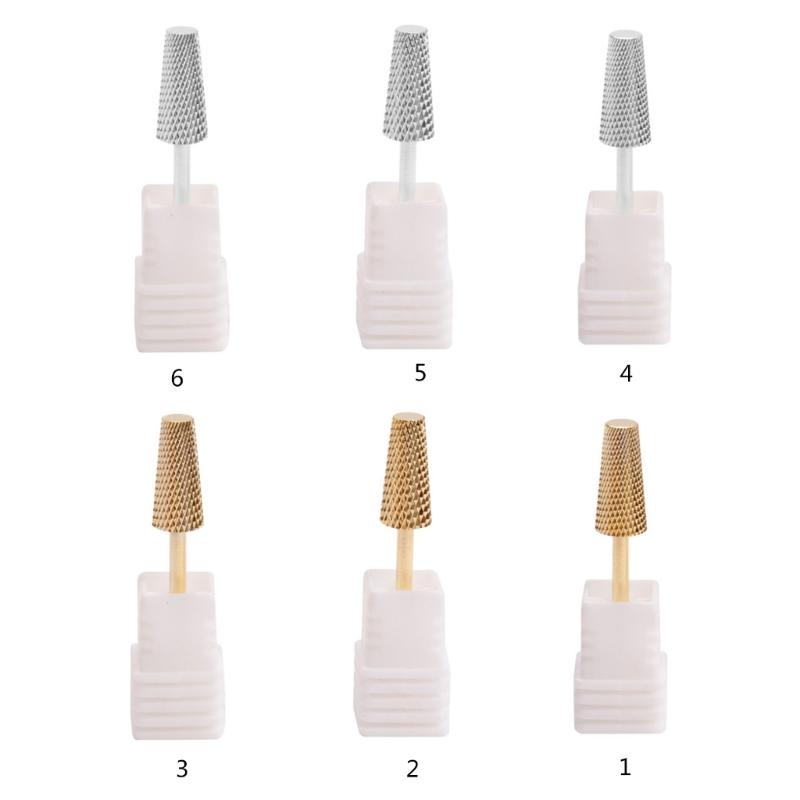 Nails Drill Bits Cuticle Electric Nails File and Ceramic Acrylic Gel Nails Bit Acrylic Nails Art, Carbide Cuticle Bit