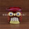 First Layer Vegetable Tanned Cowhide Owl Pen Holder Storage Box Office Desktop Cute Cartoon Ornament Creative Birthday Gift
