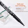 10Pcs/set Double Tip Art Black Blue Ink Permanent Paint Marker Pen for Plastic Wood Stone Metal Glass Doodling Marking Graffiti