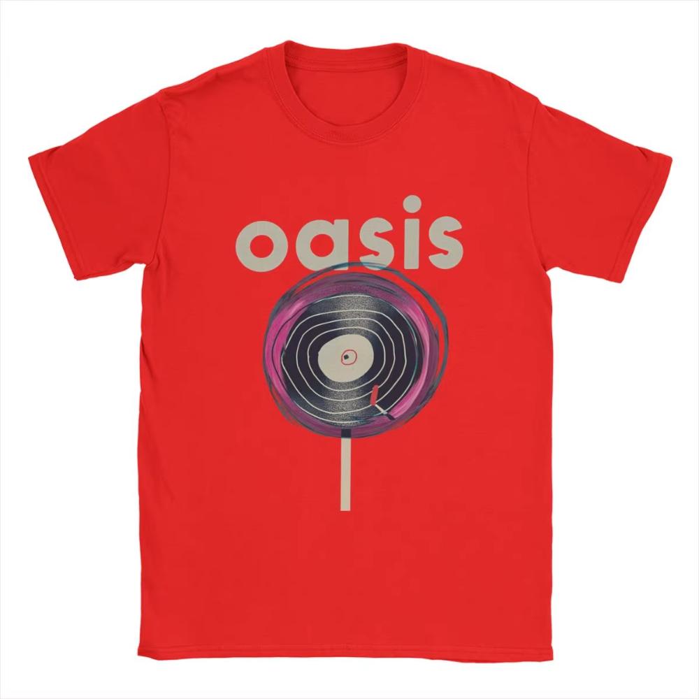 O-Oasis Rock 90's Band T-Shirts for Men Women British Music Albums Funny Cotton Tees Round Neck Short Sleeves T Shirts Gift Idea