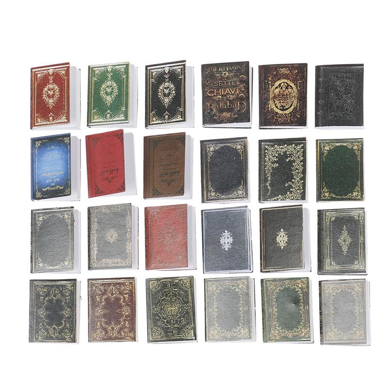 3Pcs/Set 1:12 Dollhouse Miniature Classical Book Scene Model Accessories Toys