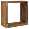 Cube Wall Shelves 2 pcs Rustic Wood Look 30 x 15 x 30 cm Engineered Wood