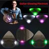 Miwayer LED leuchtender Gitarrenplektrum 1 Stück - ABS Elektrische Gitarrenplektren mit dreifarbigen Lichtoptionen (Weiß/Grün/Lila)
