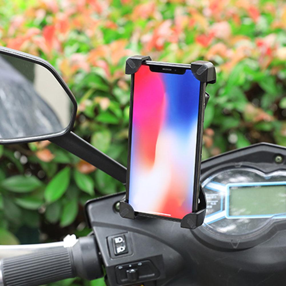 Universal Motorcycle Scooter Bike Bicycle Mobile Phone Holder Secure Lock Bracket Mount