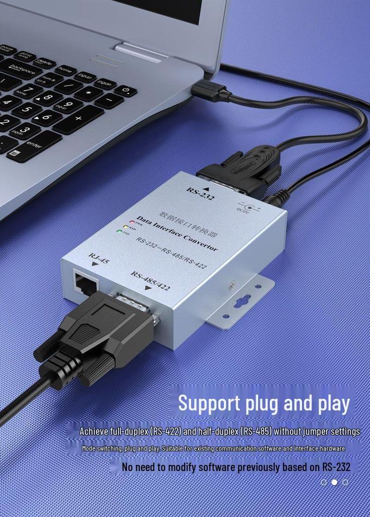 RS-232 To RS-485/RS-422 Data Interface Converter with RJ45 Connection