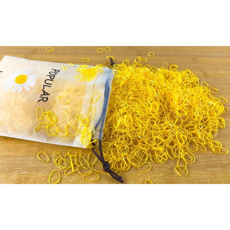 2000pcs/lot Children Transparent Hair Rubber Bands for Bracelets Baby Elastic Small Hair Tie Gum Kids Hair Beads Hair Accessorie