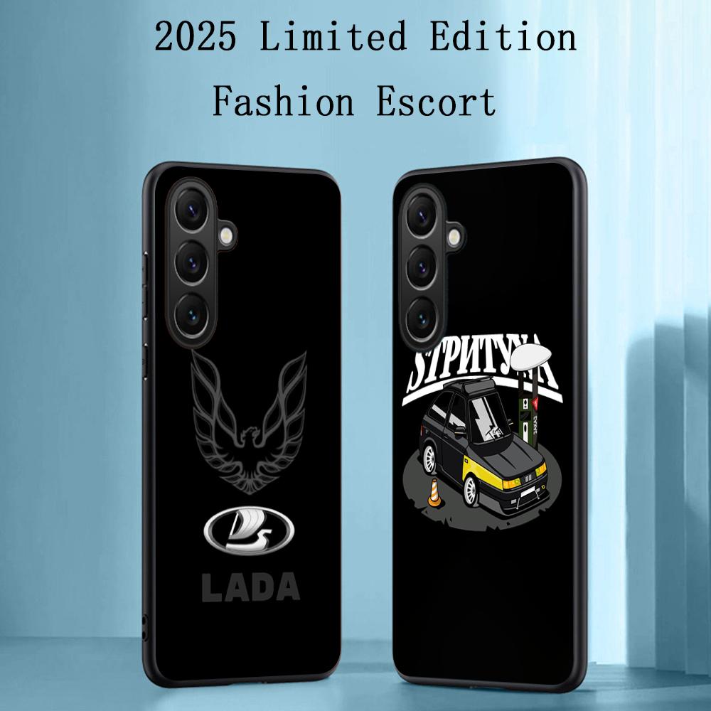 Cool Car L-la-Da Fashion Logo Design Phone Case For Samsung Galaxy S26 S25 S24 S23 S22 S21 Plus Ultra Note20 Soft Black