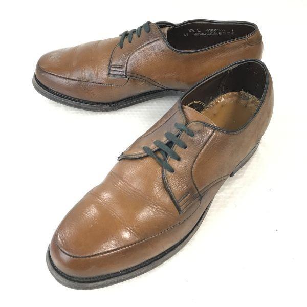 

60s-70s Vintage/JOHN MARTIN VULCAN ARCH LIFT/Goodyear Welt Leather U-Tip Shoes/6.5E/24.5/Brown/BROWN/Dress Shoes(USED)