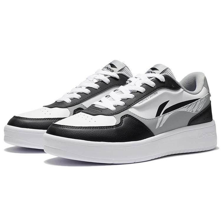 Li Ning Duda Skateboard Shoes Men's Low top Black/Standard White AGCT333-2