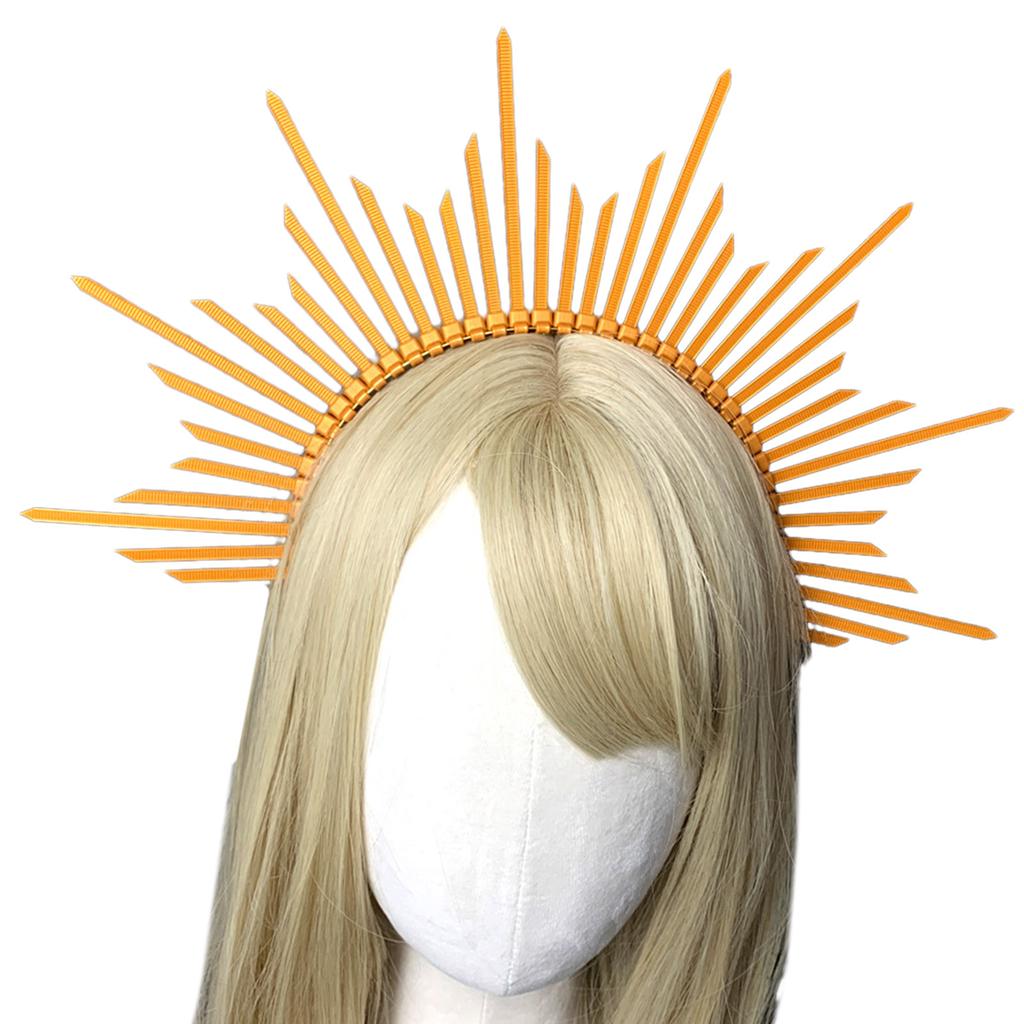 Jugendliche Schüler Halloween Haarband mit Sonnenstrahlen Stacheln Cosplay Engel Heilige Form Stachel-Haarbänder Auftritte Haarreifen