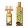 Indulekha Bringha Oil 100ml + Bringha Shampoo 340ml Kombinované balení Snížení vypadávání vlasů s 9 extrakty z celé rostliny Bringha