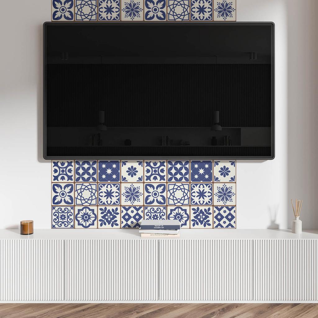 Panel Ścienny Winylowy Do Dekoracji Nowoczesnych Wnętrz 120X60 Cm Wzory Kafli Dekoracyjnych