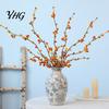 Autumn Home Decoration Long Artificial Bittersweet Branches, Fall Berry Stems for Vase, Faux Plants Fade Resistant Flowers Branches Thanksgiving Table