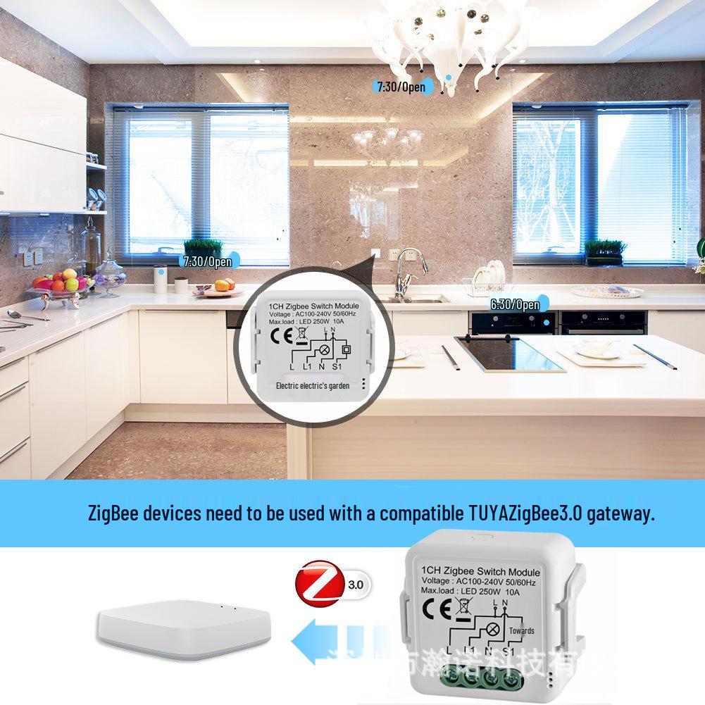 Tuya Zigbee Alexa-Enabled Smart WiFi Switch Module for Voice and APP Control