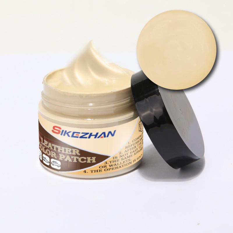 

Car Leather Repair Cream Home Sofa Car Seat Leather Complementary Color Repair Paste Scratches Crack Leather Finish Repair Cream 50 ML бежевий