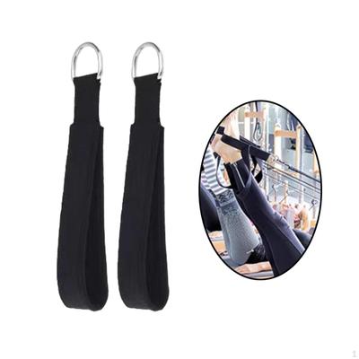 2 Pieces Pilates Straps Reformer D Ring Tool Waist Back Leg Core Equipment Accessories
