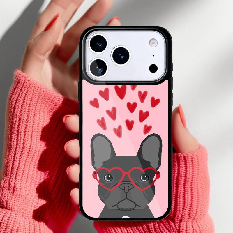 French Bulldog soft Phone Case for iPhone 17 16 15 14 13 Pro Max Back Cover for 12 11 Pro Coque