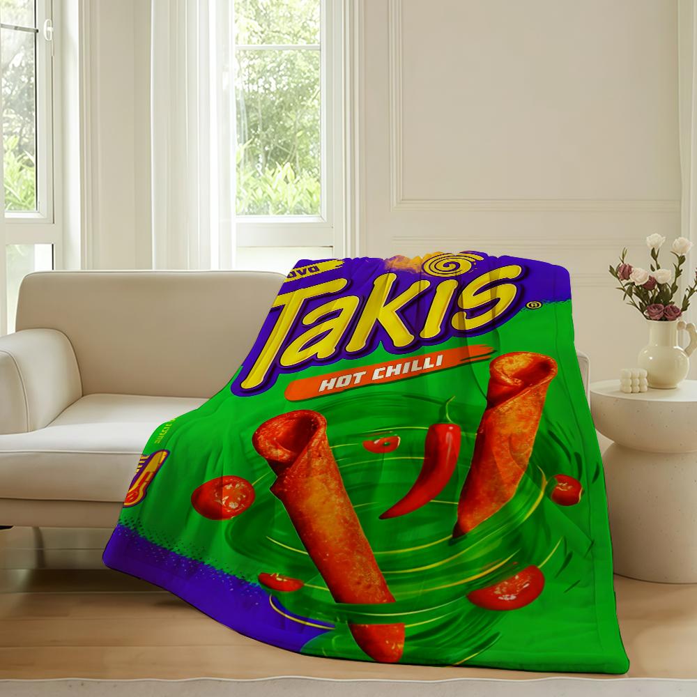 

Модний принт Покривало T-Takis Для Дивана Офісу Ліжка Літака Подорожей Сну Читання Відпочинку Кемпінгу М яке І Тепле 50x60in