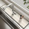 Super Absorbent Kitchen Sink Faucet Mat Drain Pad Table Mats Non-slip Sink Splash Mat Countertop Dining Washable