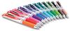 PENTEL EnerGel RTX Retractable Liquid Gel Pen, (0.7mm) Medium Line, Assorted Ink (BL77BP12M) Silver