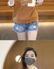Women's Petite Lapel Polo Hoodie - 2026 Spring/Autumn Loose Fit Plus Size Fashion T-Shirt