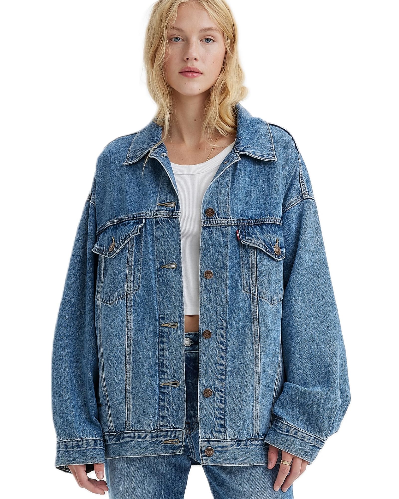 Levi s Denim Jacket Extra Oversized Trucker Jacket Women s A3472-0003 US XS