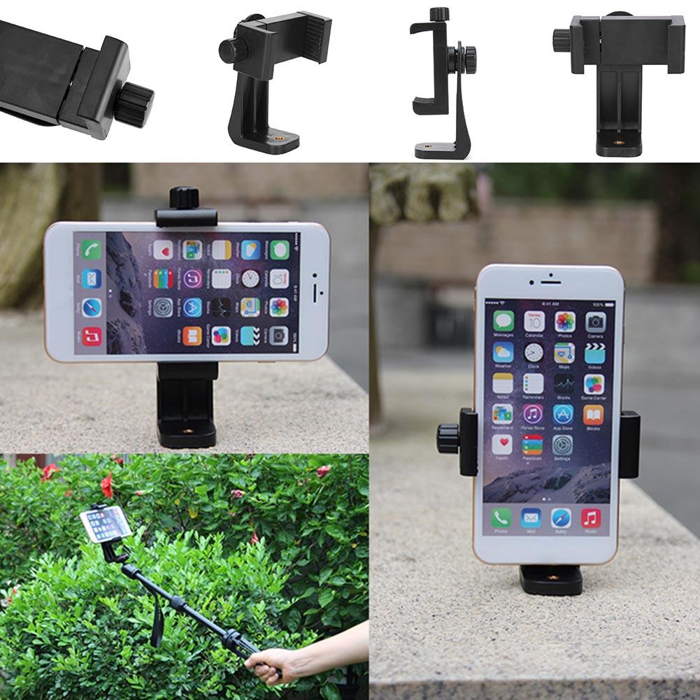 5Pcs Tripod Mount Phone Clip Adjustable Phone Clip 360 Degree Rotating Tripod Adapter for iPhone/Samsung/Huawei